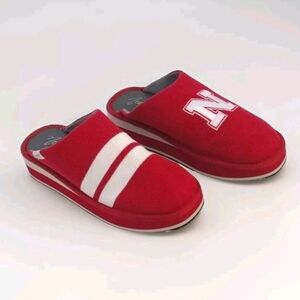 Nebraska Cornhuskers Wedge Slide Slippers Platform Sandals Red XL US 10/11